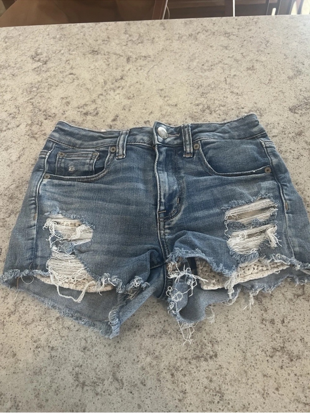 American Eagle Size 2 Next Level Stretch Denim Shorts